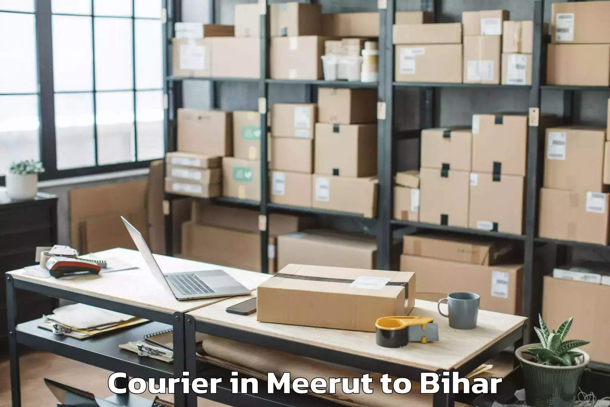 Reliable Meerut to Keotiranway Courier